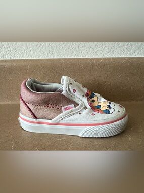 Vans Kids White & Pink Unicorn Slip-On Sneakers